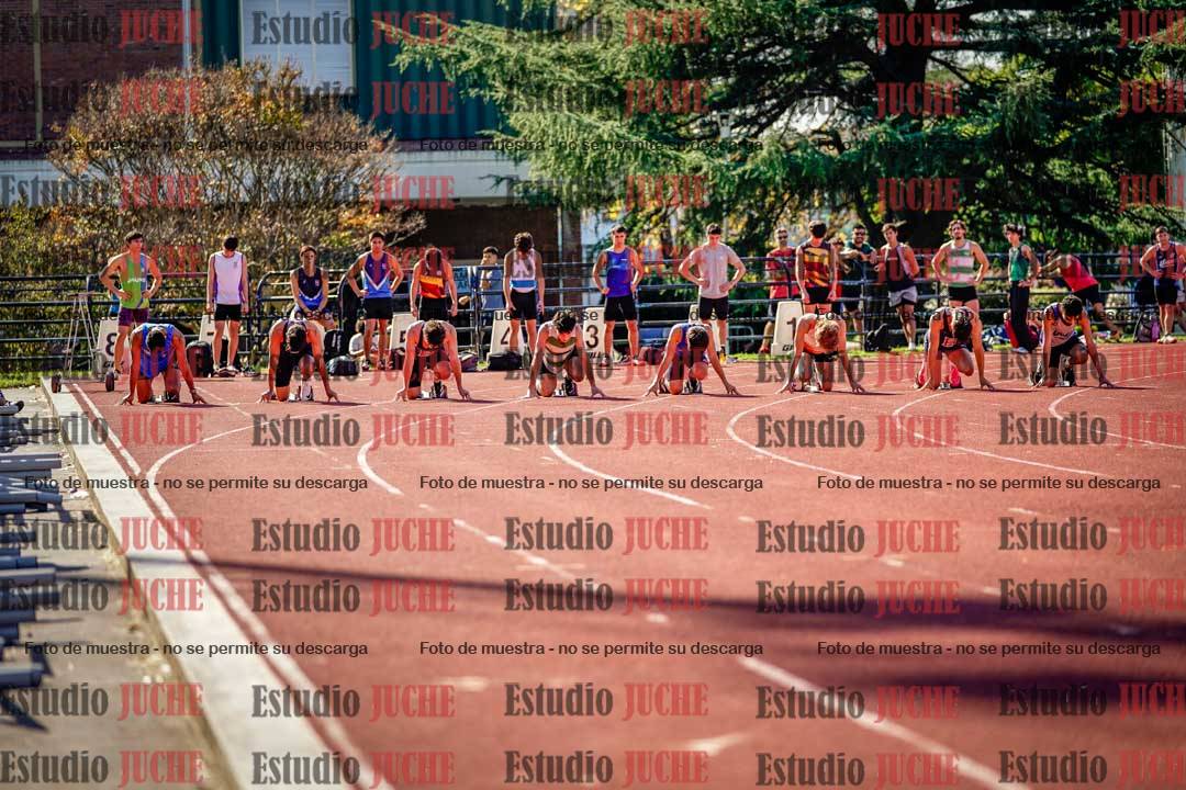 Fotos de los 100 m llanos de varones