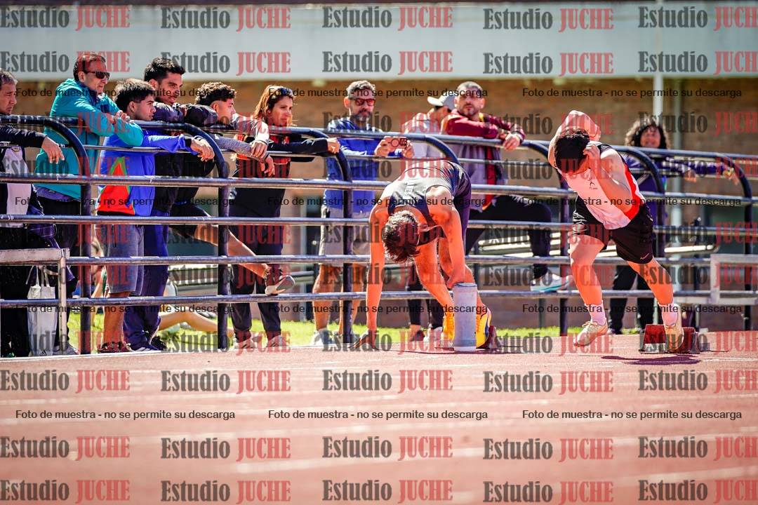 Fotos de los 100 m de varones