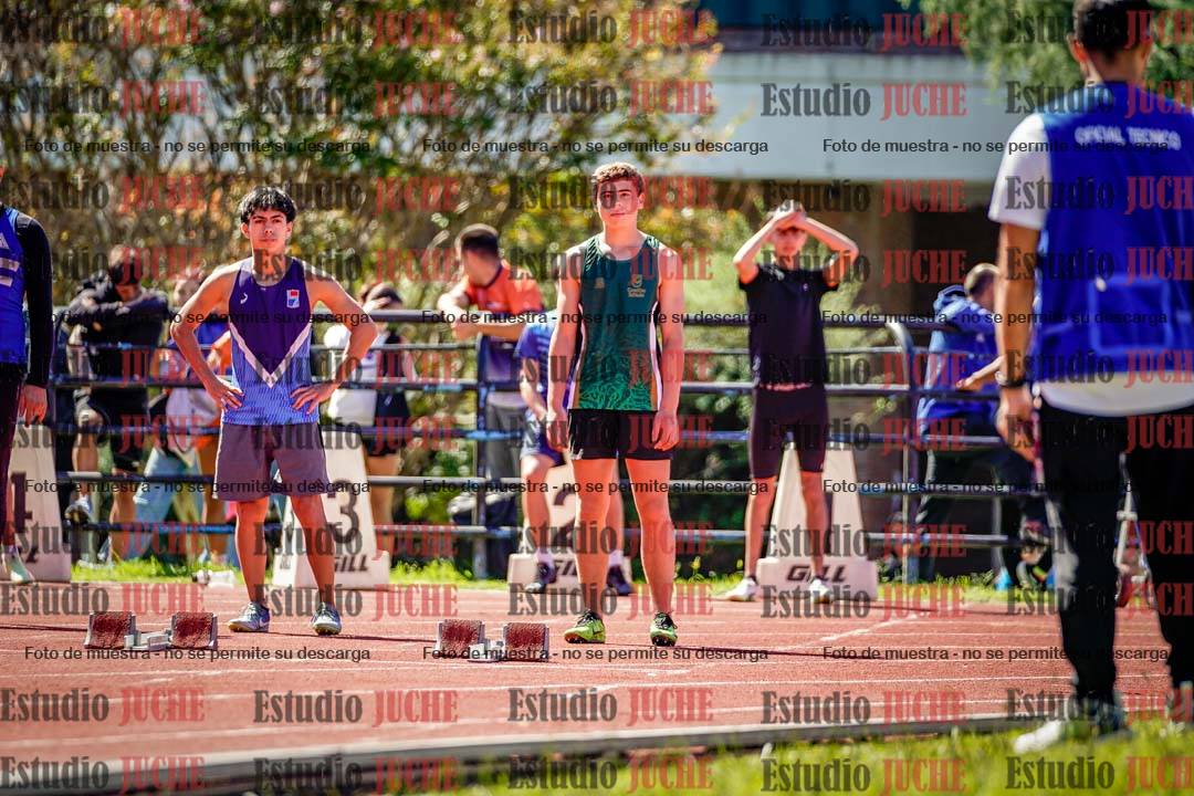Fotos de los 100 m de varones