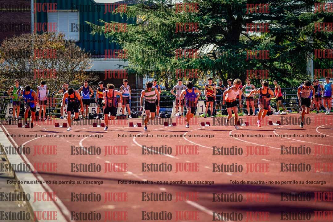 Fotos de los 100 m llanos de varones