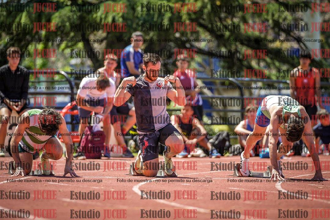 Fotos de los 100 m llanos de varones