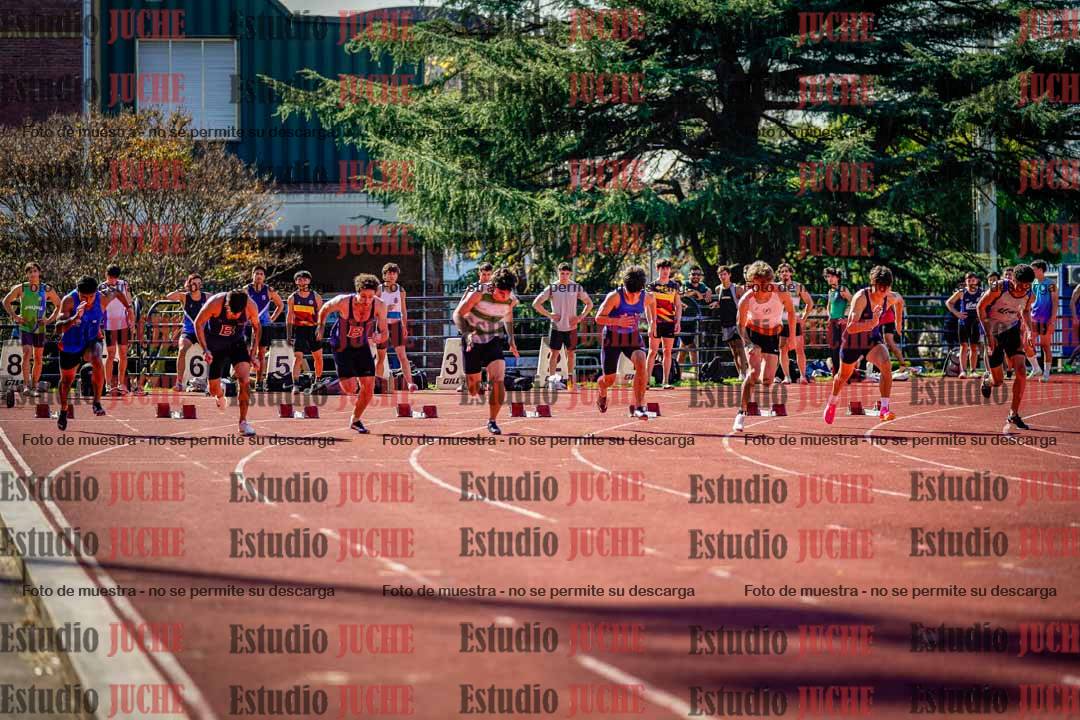 Fotos de los 100 m llanos de varones