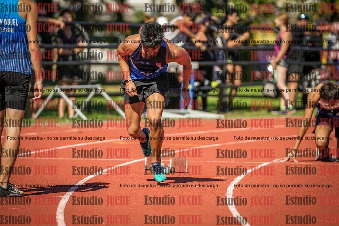 Fotos de los 200 m llanos de varones