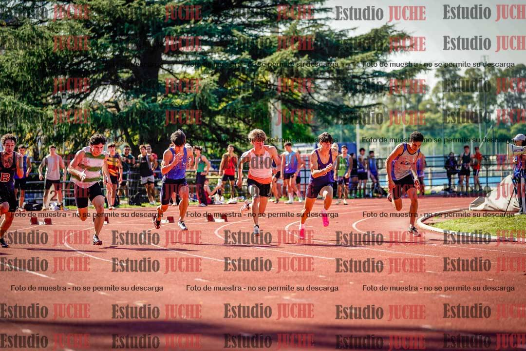 Fotos de los 100 m llanos de varones