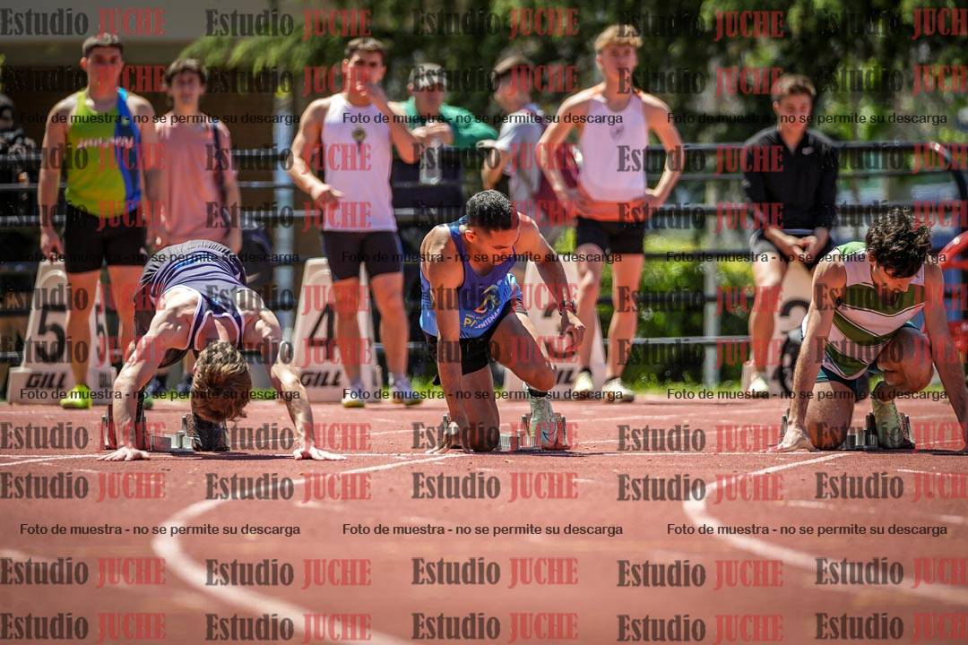 Fotos de los 100 m llanos de varones