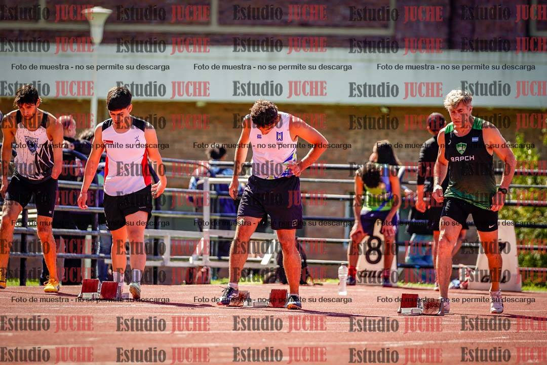 Fotos de los 100 m de varones