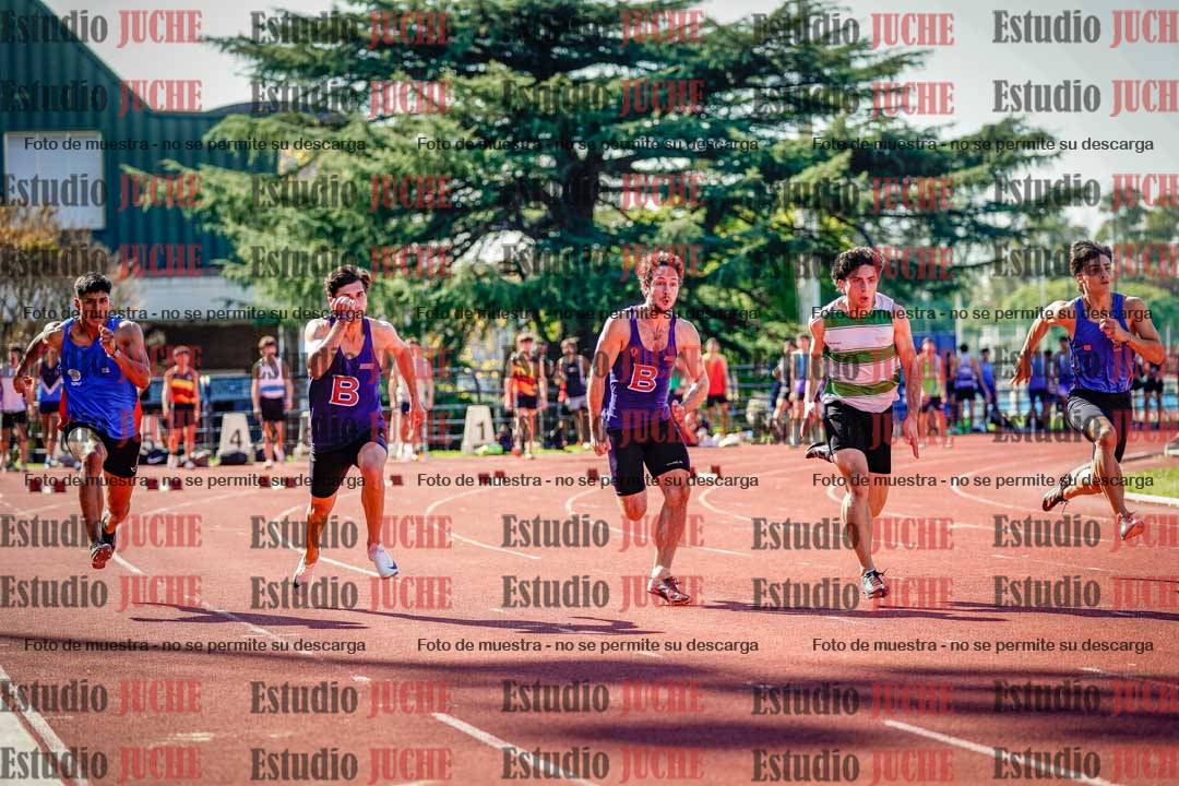 Fotos de los 100 m llanos de varones