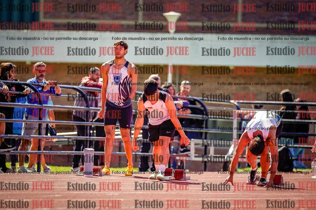 Fotos de los 100 m de varones