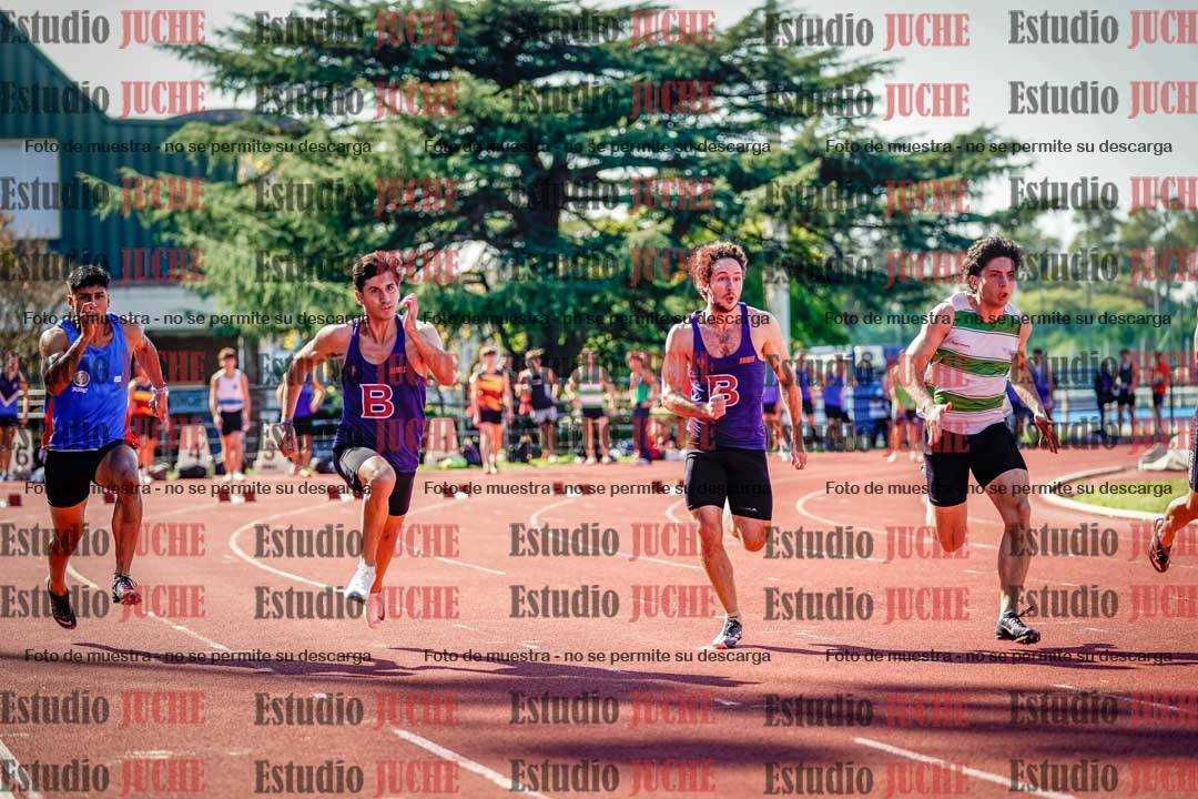 Fotos de los 100 m llanos de varones