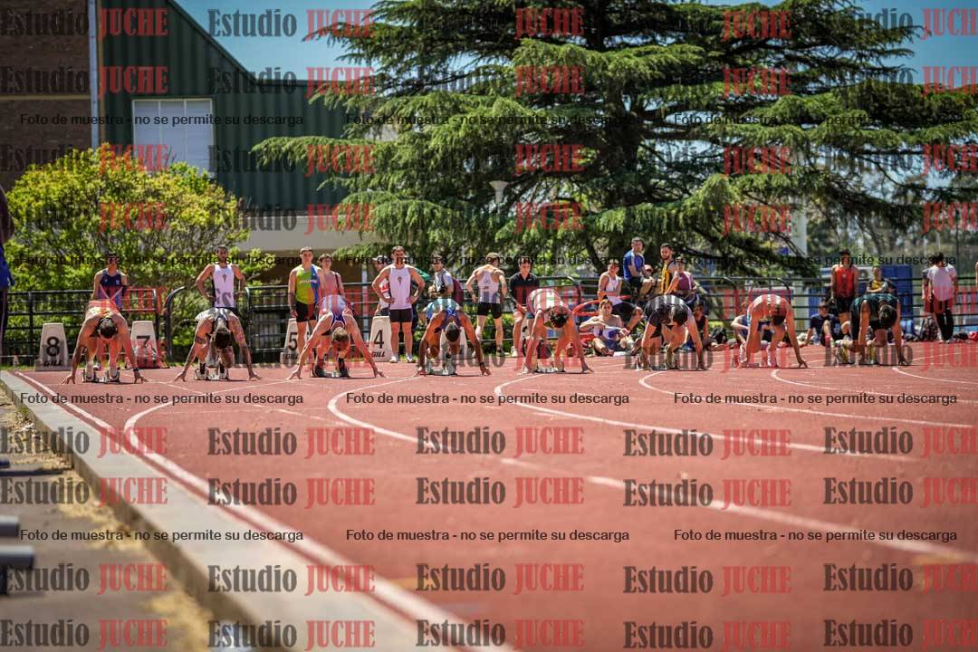 Fotos de los 100 m llanos de varones