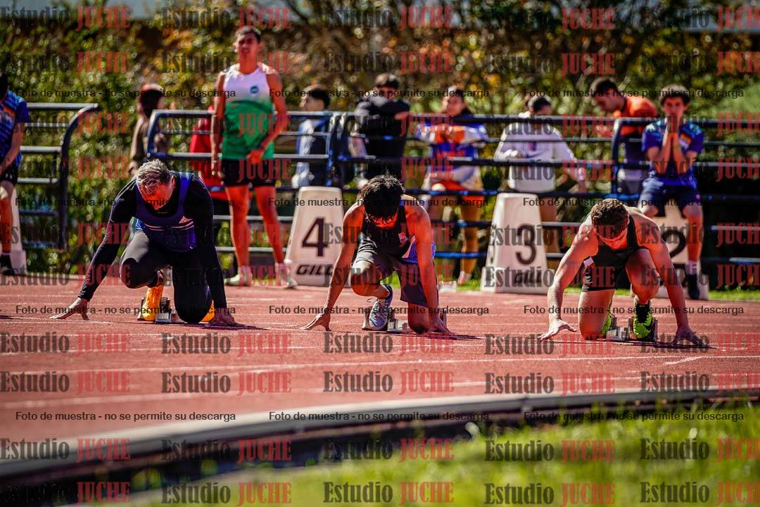 Fotos de los 100 m de varones