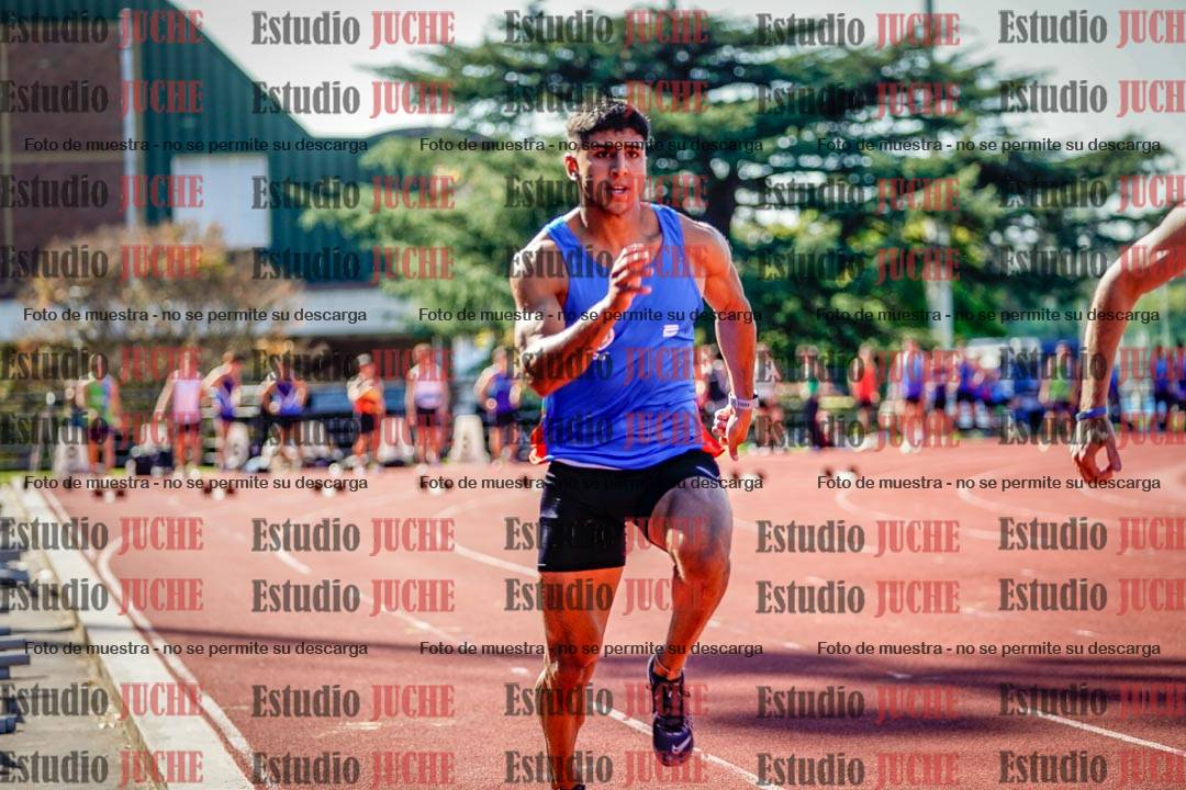 Fotos de los 100 m llanos de varones