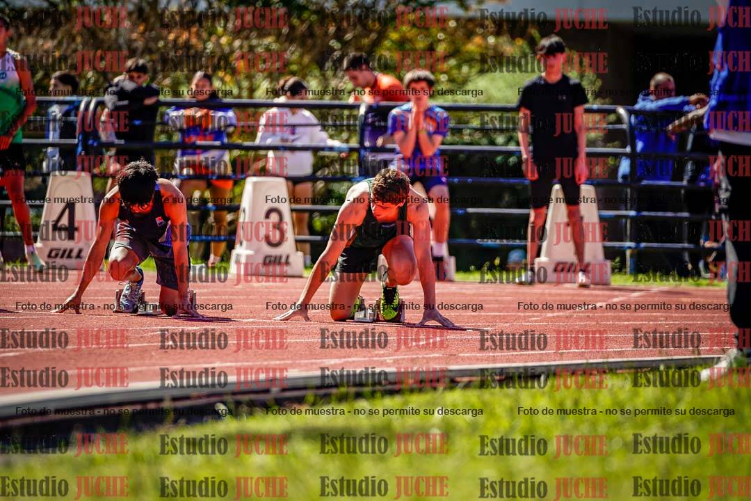 Fotos de los 100 m de varones