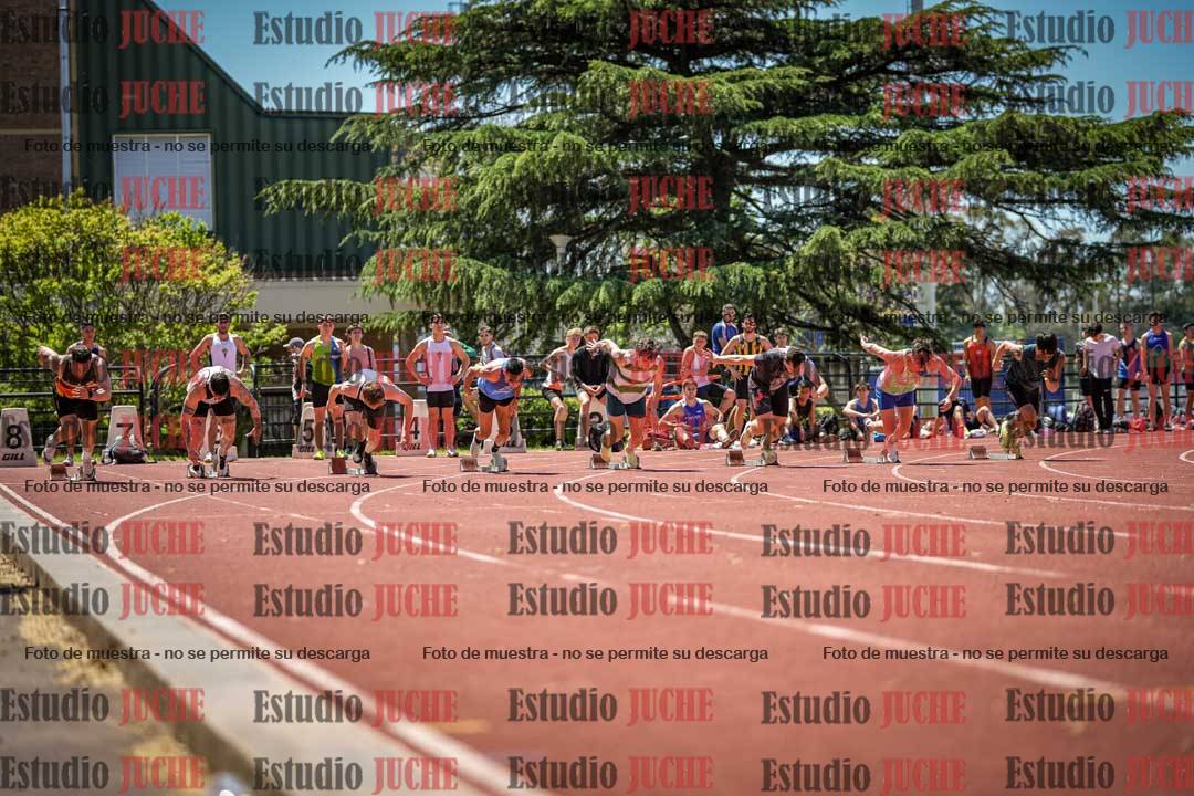 Fotos de los 100 m llanos de varones