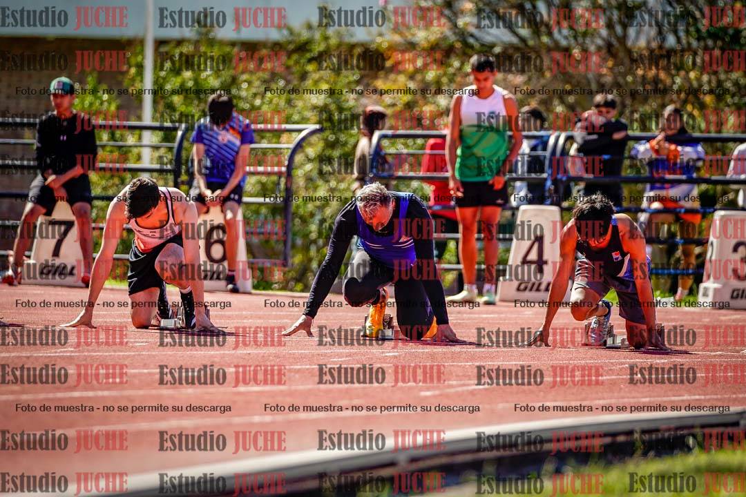 Fotos de los 100 m de varones