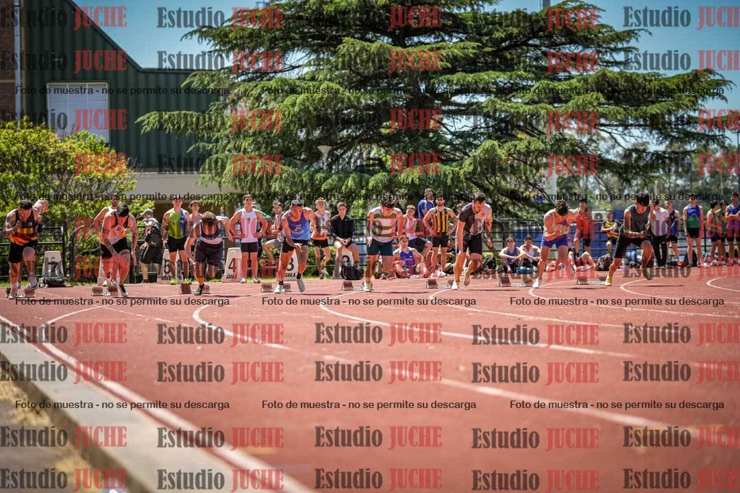 Fotos de los 100 m llanos de varones