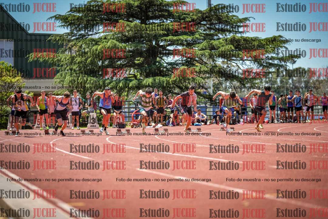 Fotos de los 100 m llanos de varones