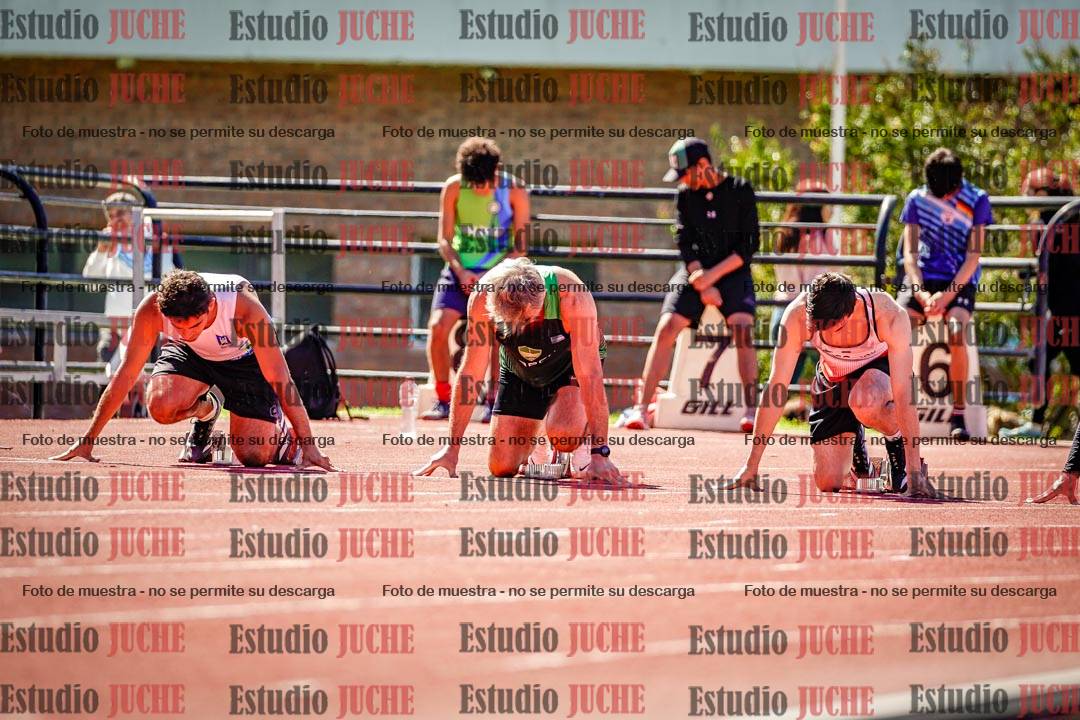 Fotos de los 100 m de varones