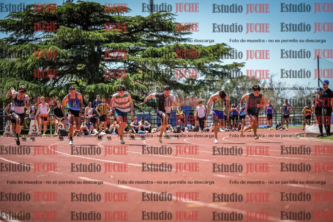 Fotos de los 100 m llanos de varones