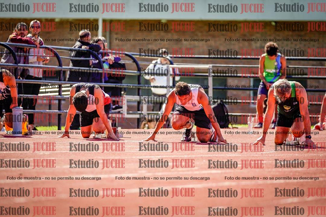 Fotos de los 100 m de varones