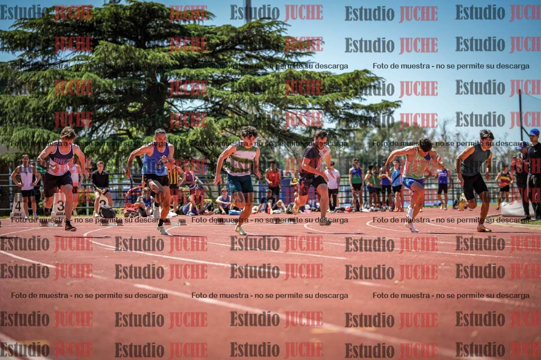 Fotos de los 100 m llanos de varones
