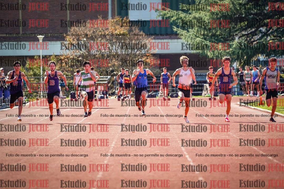 Fotos de los 100 m llanos de varones