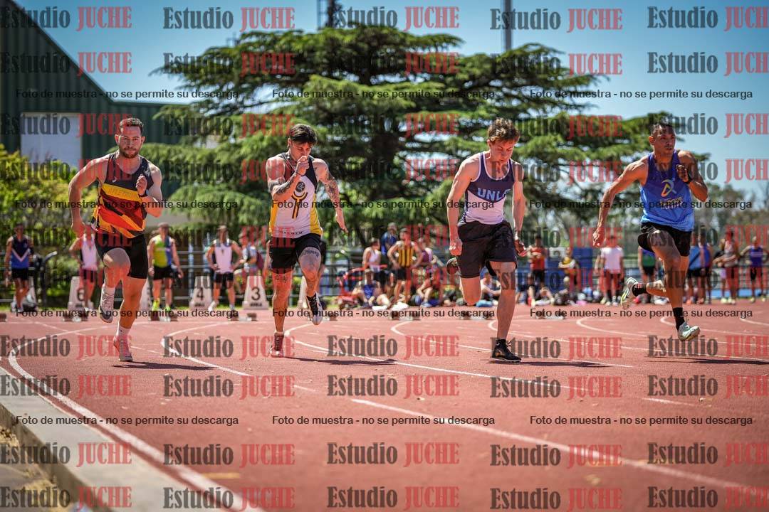 Fotos de los 100 m llanos de varones