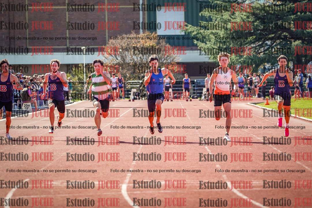 Fotos de los 100 m llanos de varones