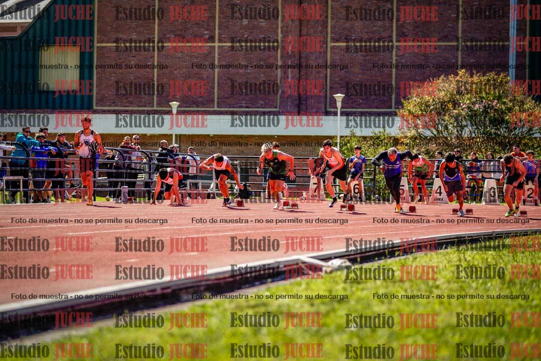 Fotos de los 100 m de varones