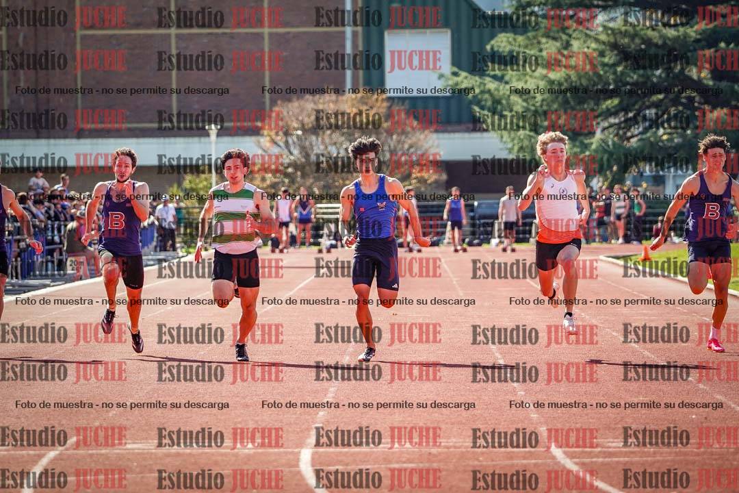 Fotos de los 100 m llanos de varones