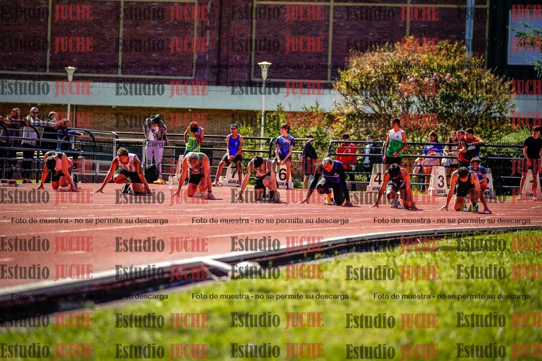 Fotos de los 100 m de varones