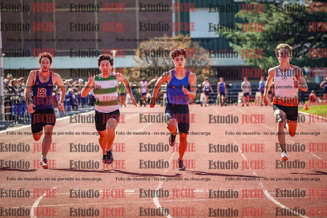Fotos de los 100 m llanos de varones