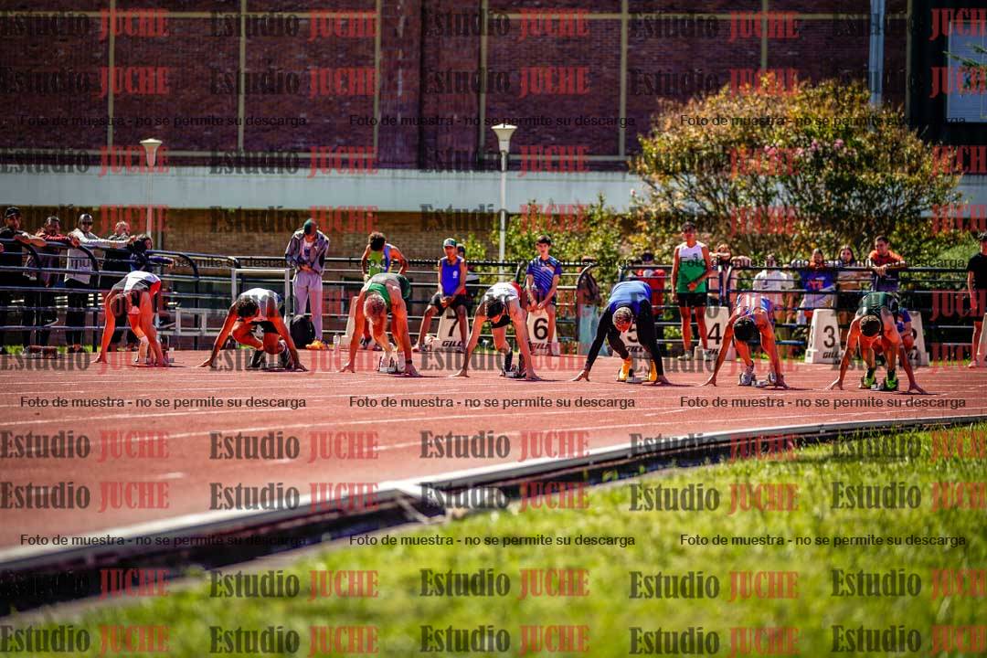 Fotos de los 100 m de varones