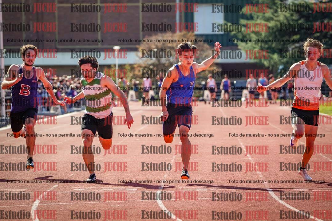 Fotos de los 100 m llanos de varones