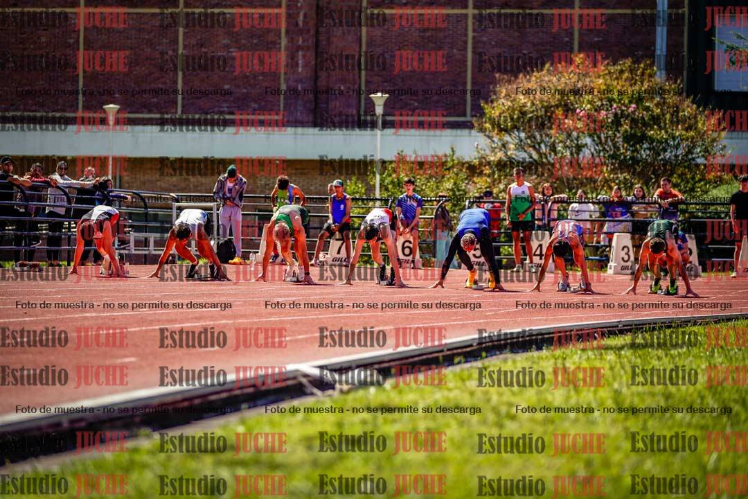 Fotos de los 100 m de varones