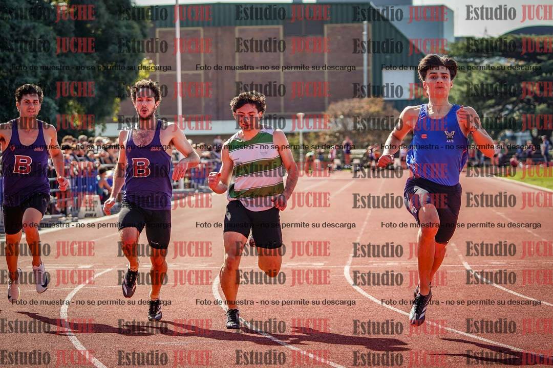 Fotos de los 100 m llanos de varones