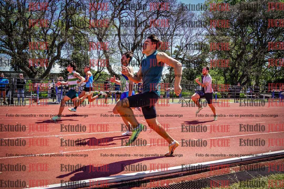 Fotos de los 100 m llanos de varones
