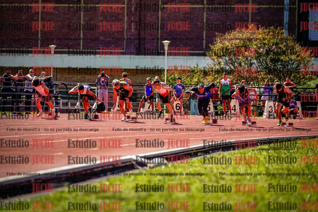 Fotos de los 100 m de varones