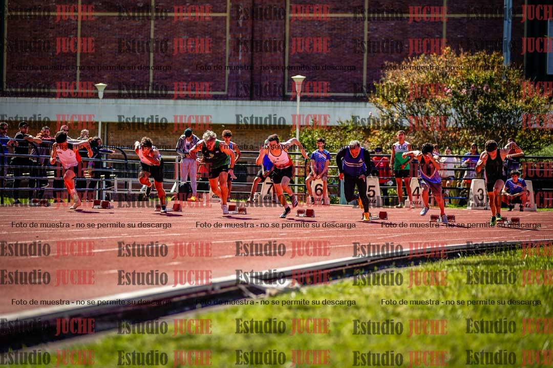 Fotos de los 100 m de varones