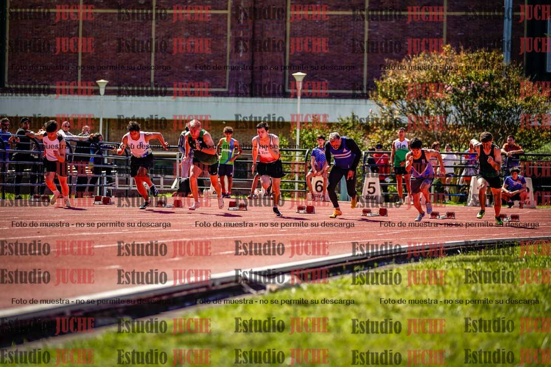 Fotos de los 100 m de varones