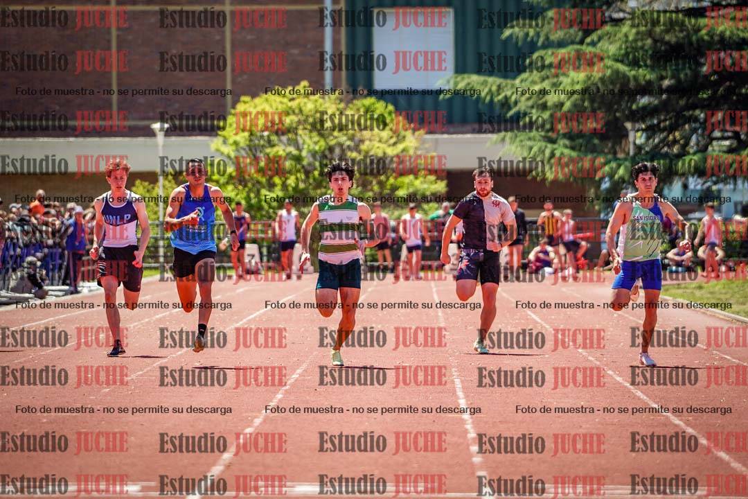 Fotos de los 100 m llanos de varones