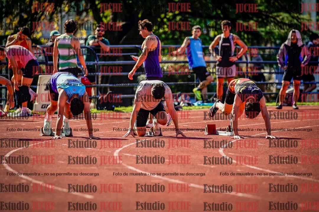 Fotos de los 100 m llanos de varones