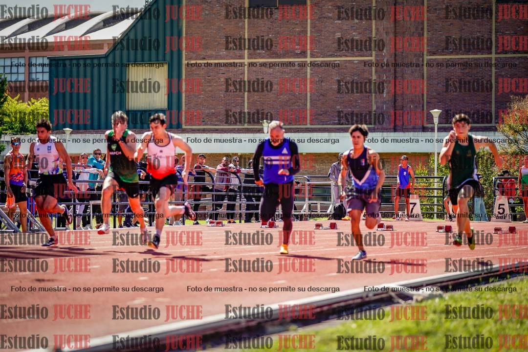 Fotos de los 100 m de varones