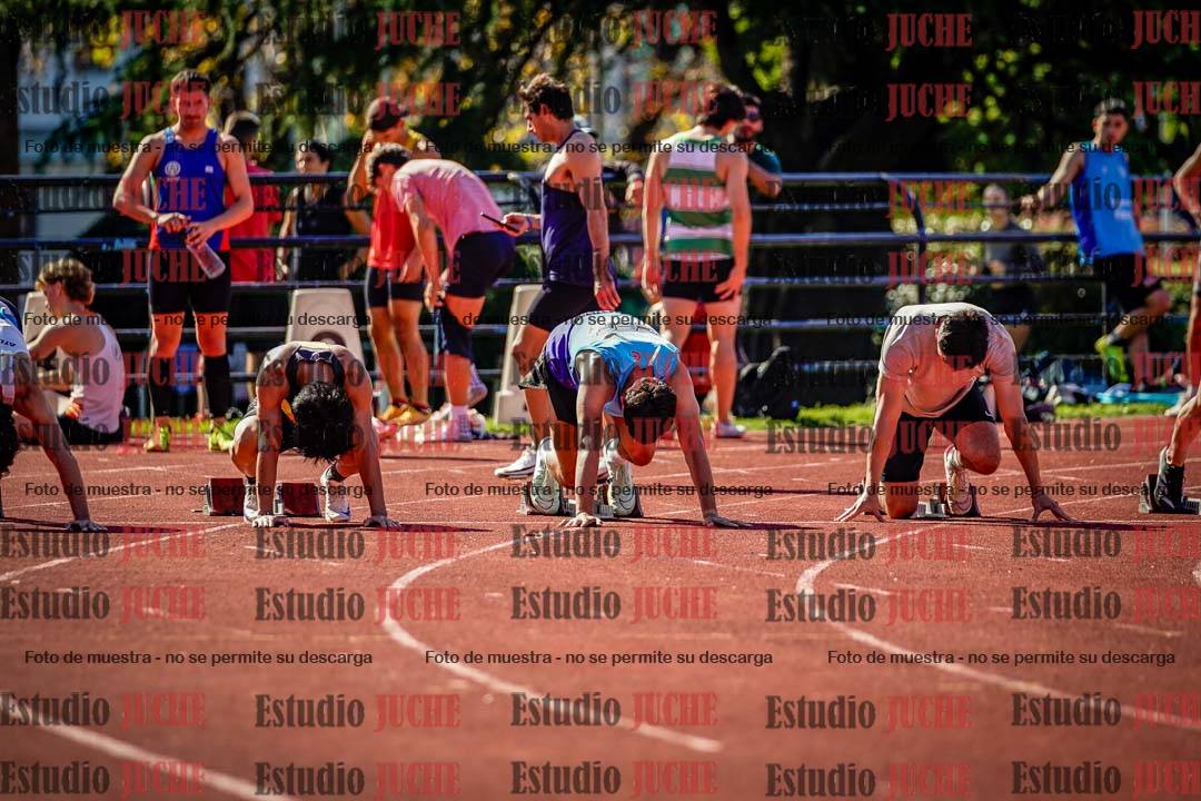 Fotos de los 100 m llanos de varones