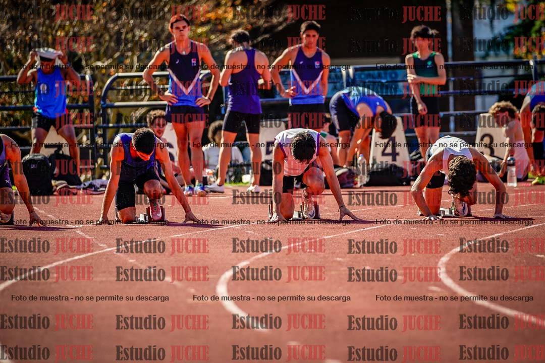 Fotos de los 100 m llanos de varones