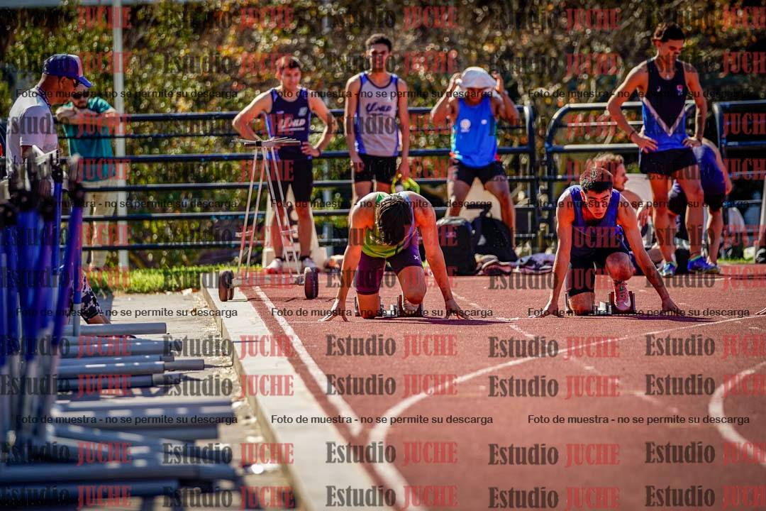 Fotos de los 100 m llanos de varones