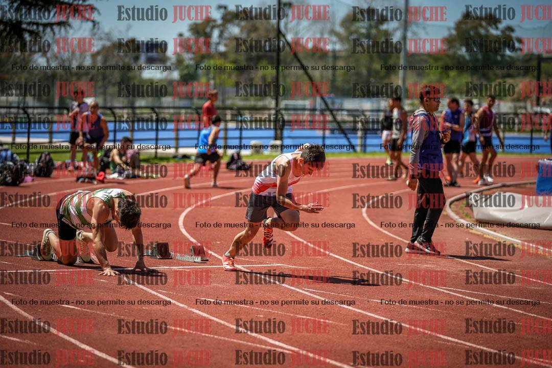 Fotos de los 100 m llanos de varones
