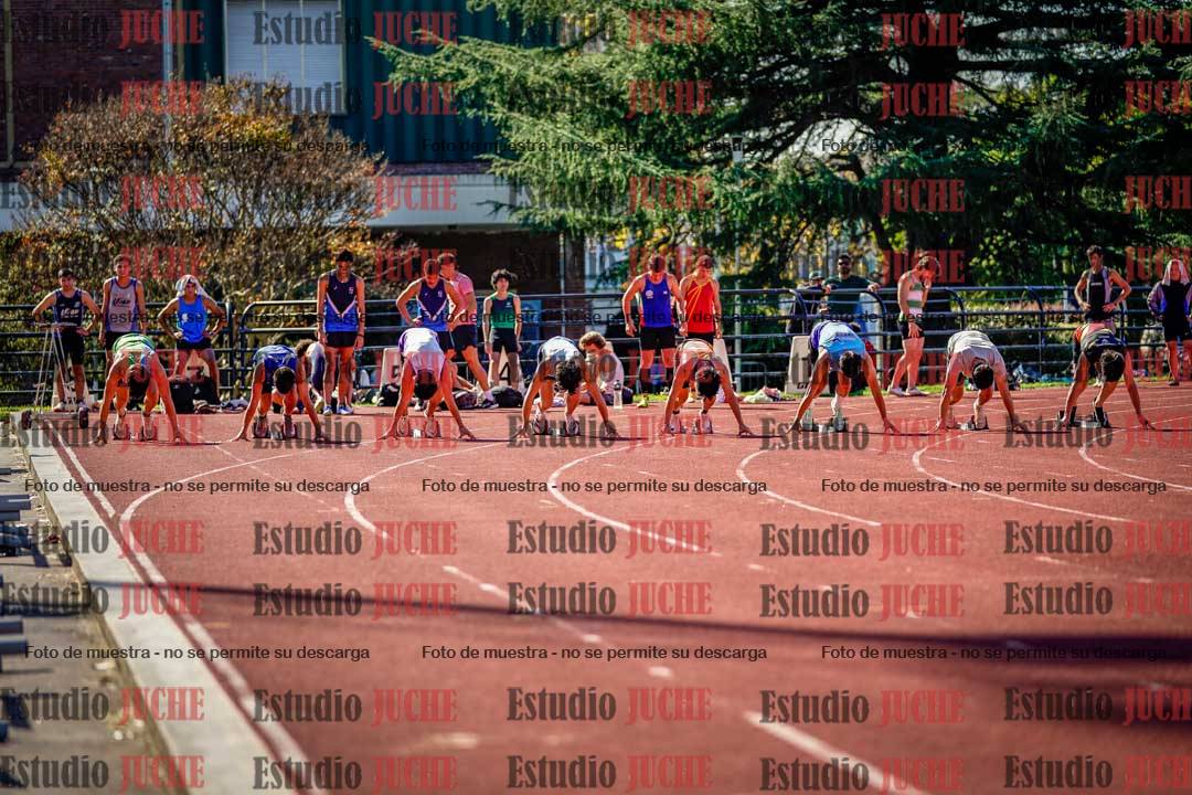 Fotos de los 100 m llanos de varones