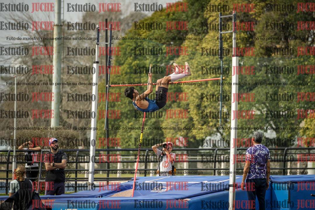 Fotos del salto con garrocha de varones