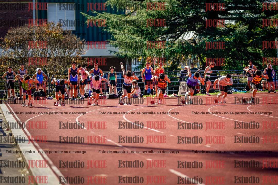 Fotos de los 100 m llanos de varones